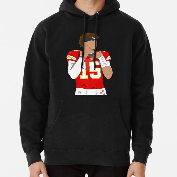 Patrick Mahomes KC chiefs, cartoon faceless Pullover Hoodie