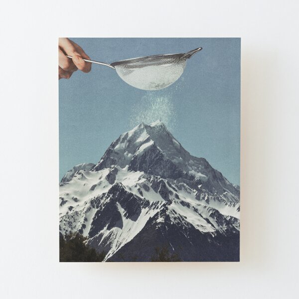 Sifted Summit Wood Mounted Print