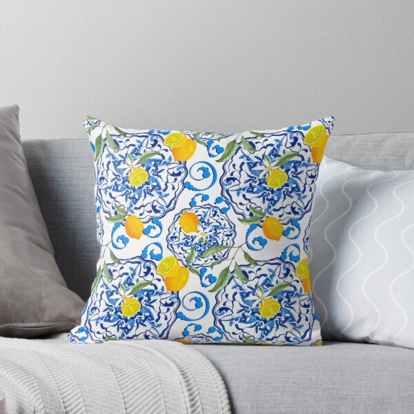 Item preview, Summer,citrus,mosaic background ,Mediterranean style,lemon fruit pattern  designed and sold by MariaMarinova.
