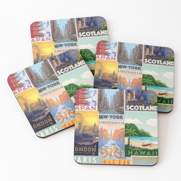 Item preview, Vintage Travel Collage designed and sold by butterfly1dream.