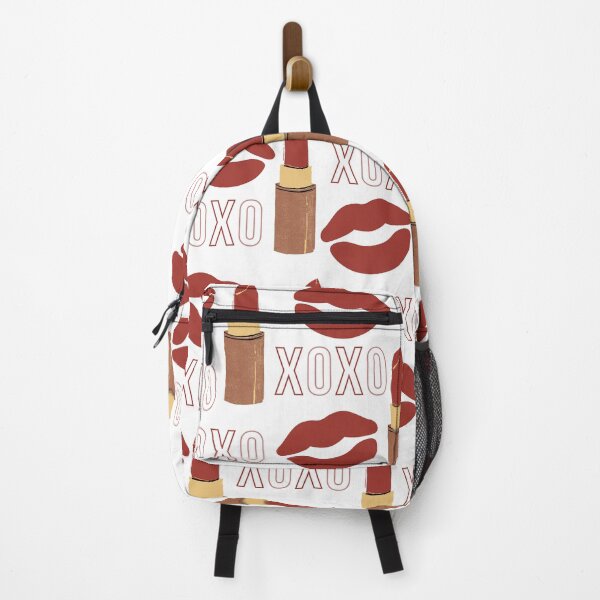 Item preview, XOXO Red Lipstick Pattern - Kissy Lips with White Design designed and sold by SMillustrations.