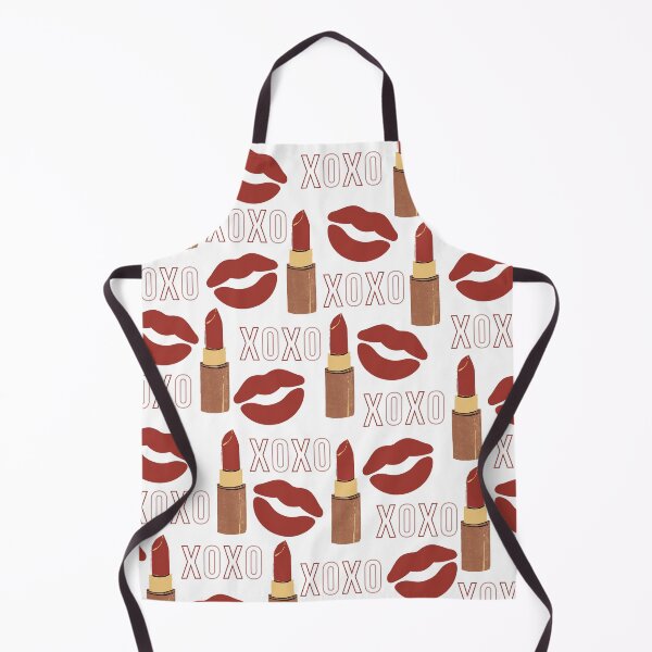 Item preview, XOXO Red Lipstick Pattern - Kissy Lips with White Design designed and sold by SMillustrations.