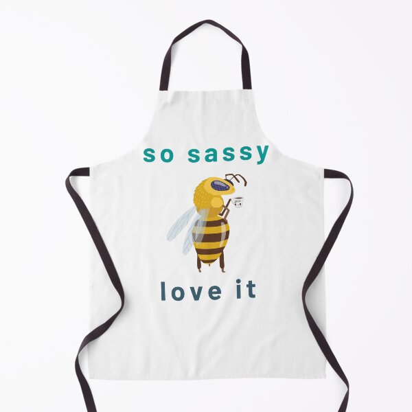 Item preview, Adorable sassy bee with the text "So sassy: love it" merch designed and sold by AyeAyeBeans.