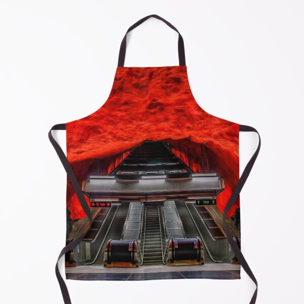 Item preview, Red and black Stockholm Metro station in Sweden designed and sold by SvetlanaSF.