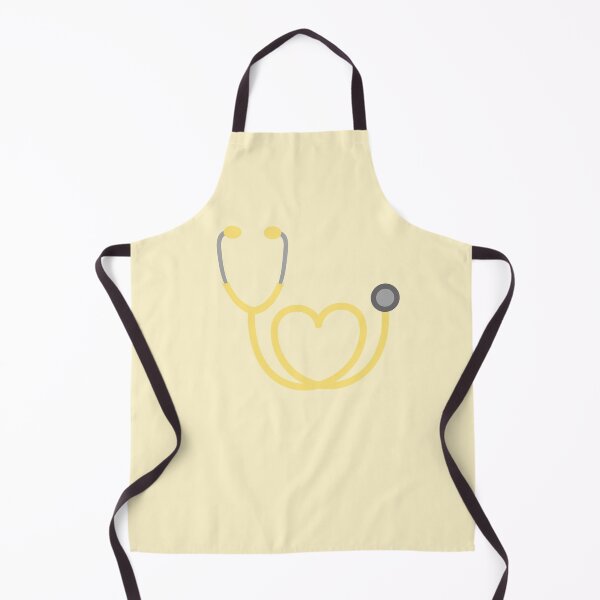 Item preview, Yellow Stethoscope Heart Shape designed and sold by ProudNurse.