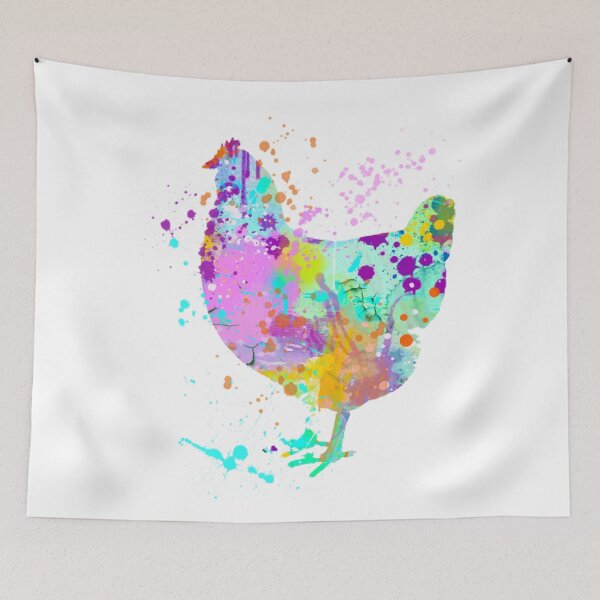 Item preview, Chicken Watercolor Splash Art designed and sold by chetme.
