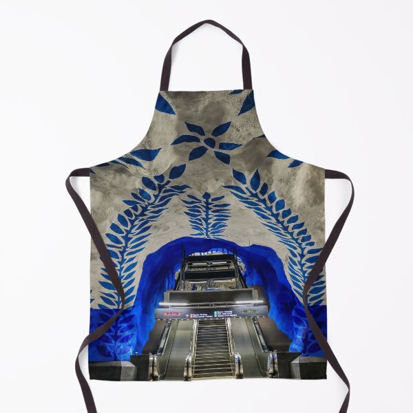 Item preview, White and blue Stockholm Metro station in Sweden designed and sold by SvetlanaSF.