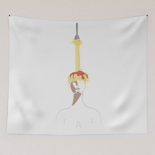Item preview, Minimal Line art Spaghetti lady designed and sold by AYA ..