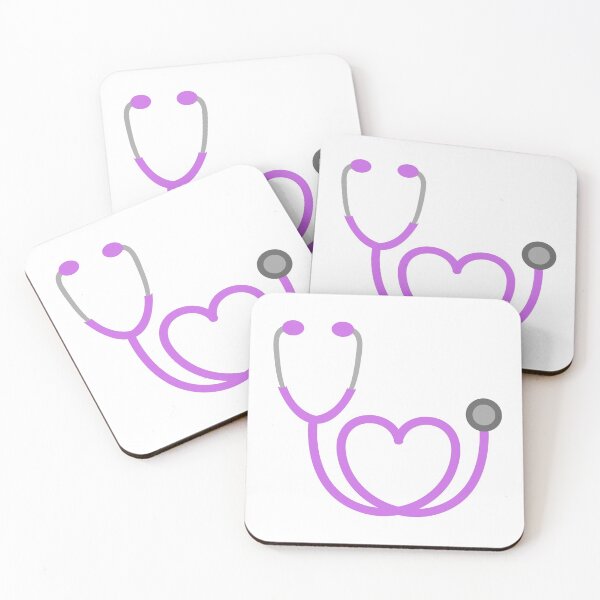 Item preview, Purple Stethoscope Heart Shape designed and sold by ProudNurse.