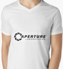Portal Aperture Science Logo Men's V-Neck T-Shirt