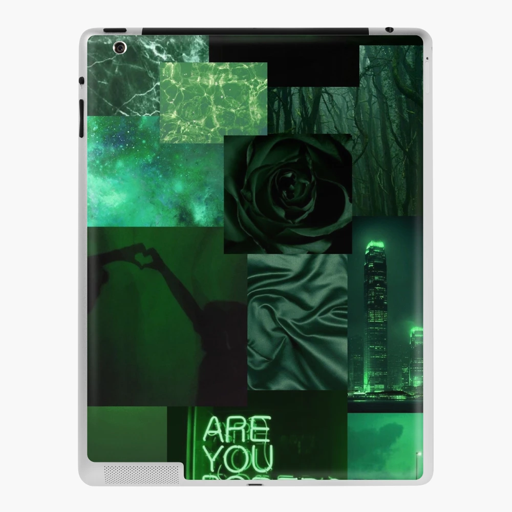 Dark Green Collage iPad Case & Skin for Sale by butterfly1dream