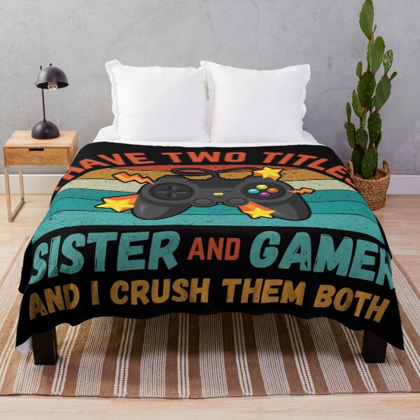 Item preview, I Have Two Titles sister And Gamer designed and sold by crazy merchs.