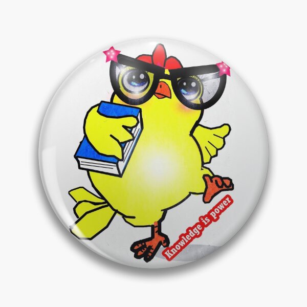 Item preview, Chicken - Knowledge is power  designed and sold by Shirley cute art .