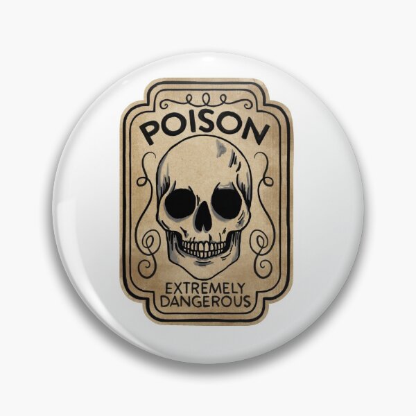 Item preview, Skull Poison Potion Label  designed and sold by WildPilotLLC.