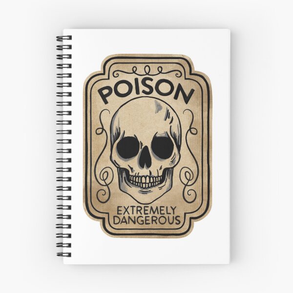 Item preview, Skull Poison Potion Label  designed and sold by WildPilotLLC.