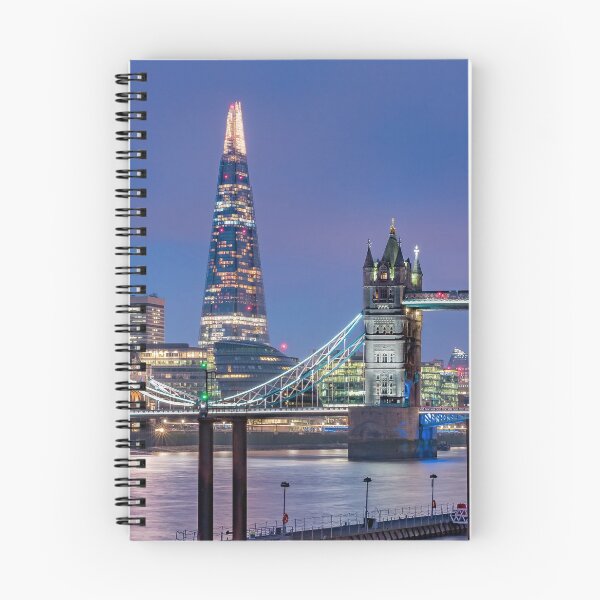 Item preview, Tower Bridge photo print, London skyline and Shard at night designed and sold by SvetlanaSF.