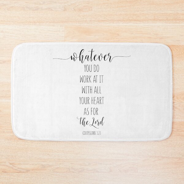 Item preview, Whatever You Do Work At It With All Your Heart, Colossians 3:23, Bible Verse, Christian gift, Scripture Art designed and sold by aenaonartwork.