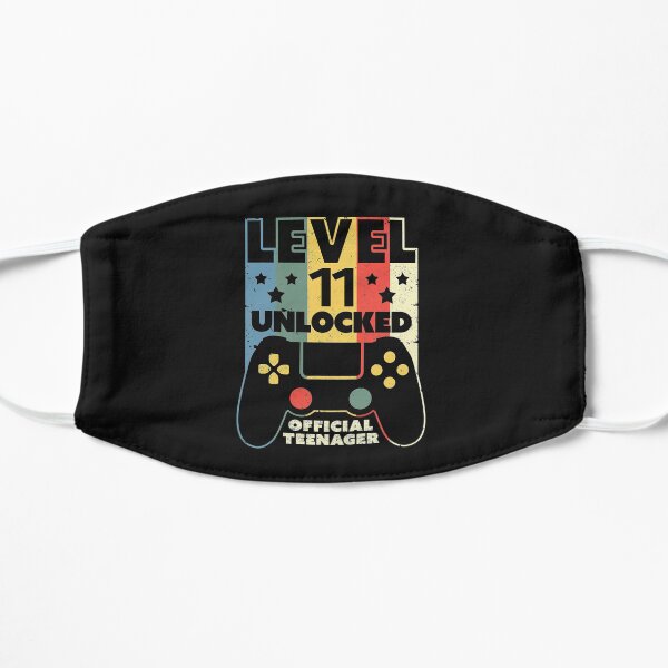 11th Birthday Level 11 Unlocked TTA Flat Mask