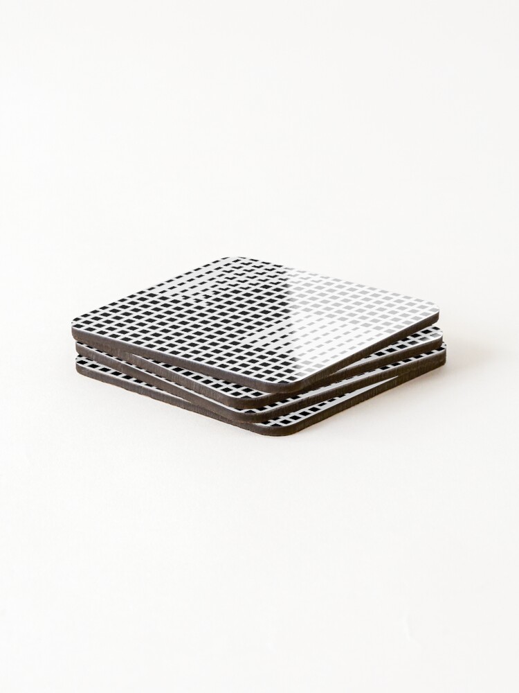 Thumbnail 4 of 5, Coasters (Set of 4), Isolated Development - Abstract Minimalist Pattern designed and sold by Dator-Abstracts.