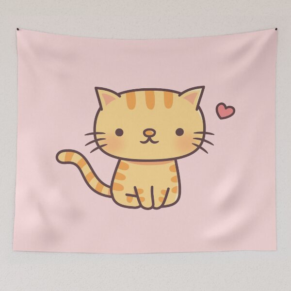 Item preview, Cute Ginger Tabby Cat Doodle designed and sold by rustydoodle.