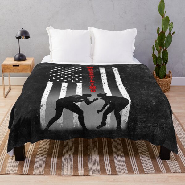 Item preview, WRESTLING AMERICAN FLAG BLACK designed and sold by LQTDesigns.