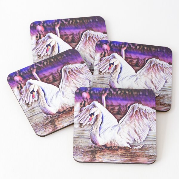 Item preview, Swan Lake Abstract Painting Art Design designed and sold by WildMuse44.