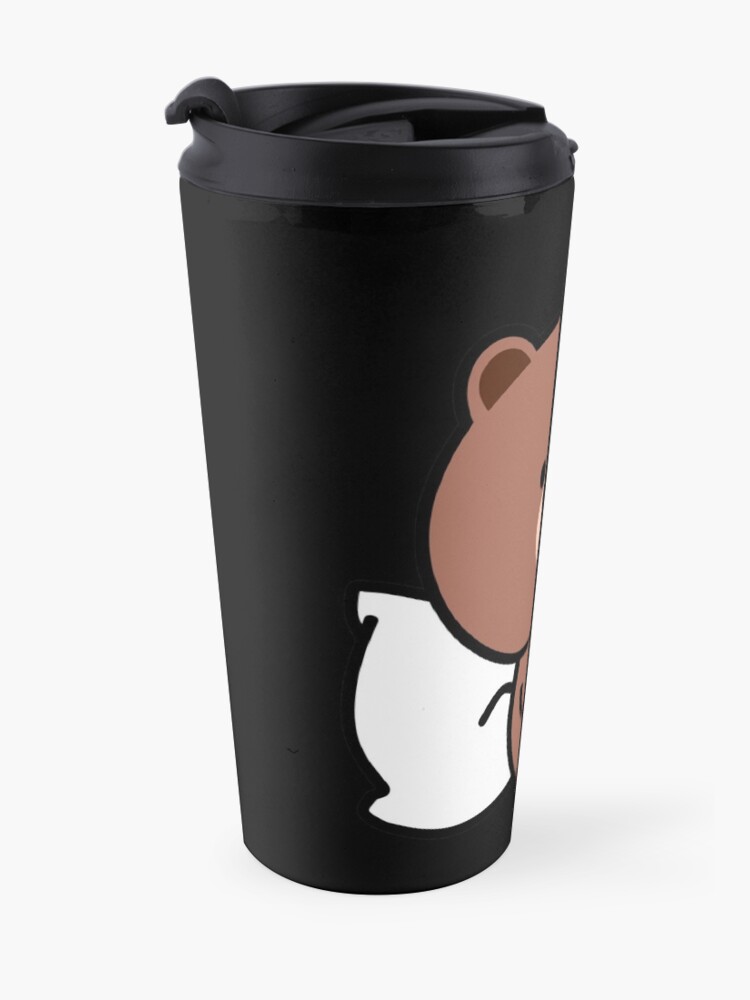 Alternate view of Brown Bear Cony Bunny Rabbit Be My Lover (Him) Travel Mug
