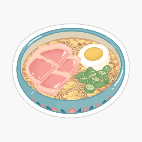 Vista previa del artículo con la obra «Ramen de pony», diseñado y vendido por WallflourStudio.