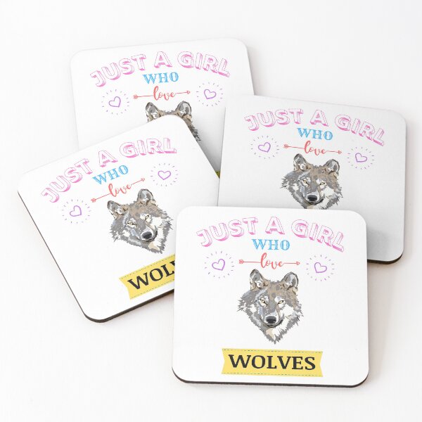 Item preview, Just A Girl Who Loves Wolves designed and sold by Joy Poddar.