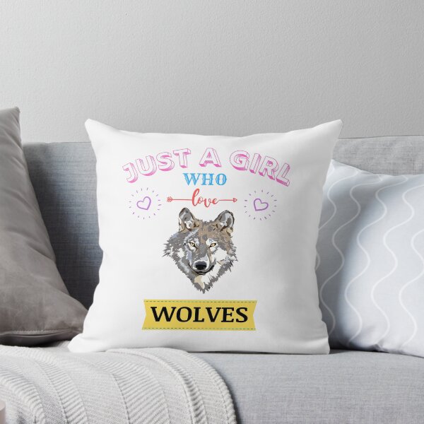 Item preview, Just A Girl Who Loves Wolves designed and sold by Joy Poddar.