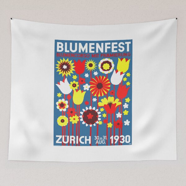 Item preview, 1930 SWITZERLAND Flower Show Advertising Poster designed and sold by retrographics.