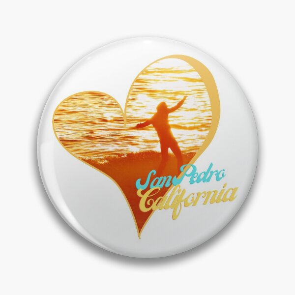 Item preview, San Pedro California Surfer Heart Golden Sunset Summer Nights By Concetta Ellis designed and sold by concettaellis.