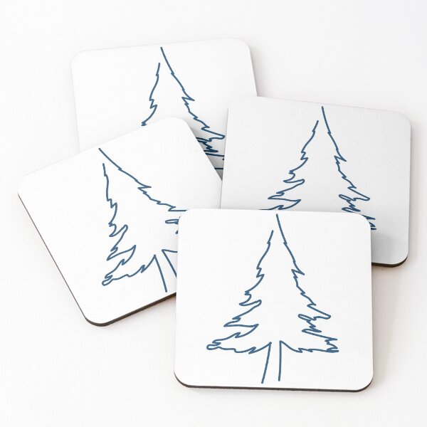 Item preview, Blue Minimalist Spruce Tree designed and sold by Tritonn204.