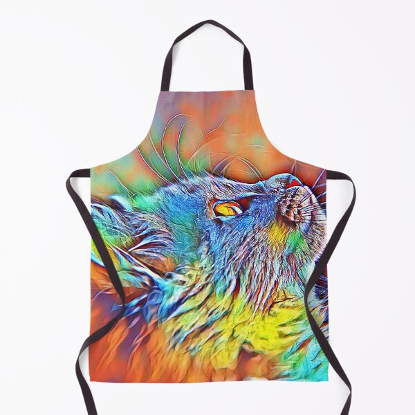 Artikelvorschau, Flaming Cat Abstract Art Design entworfen und verkauft von WildMuse44.