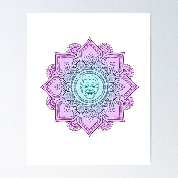 Nelson Mandala Design Poster for Sale by PopPuns