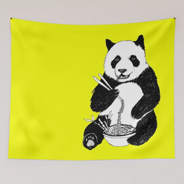 Item preview, Panda Eating Ramen designed and sold by Victoria  Cook.
