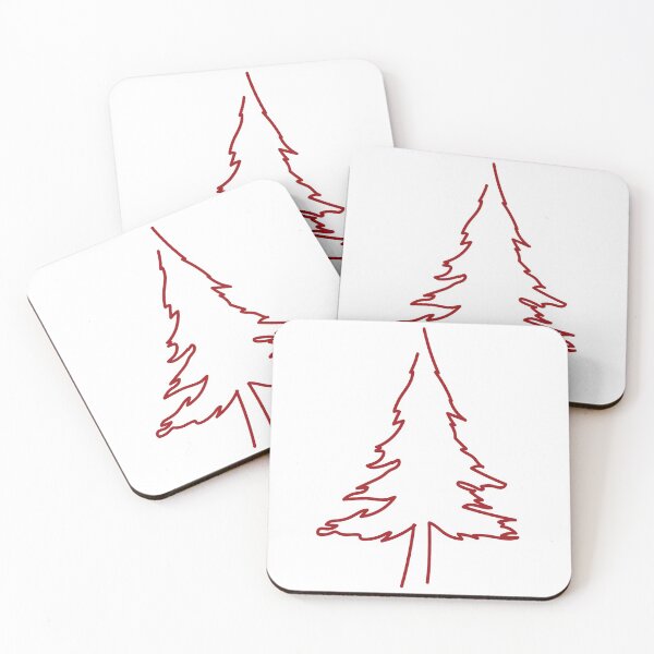 Item preview, Red Wood Minimalist Spruce Tree designed and sold by Tritonn204.