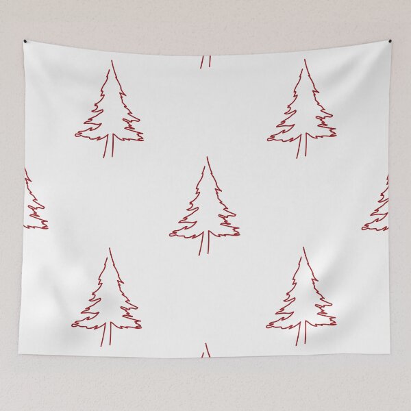 Item preview, Red Wood Minimalist Spruce Tree designed and sold by Tritonn204.