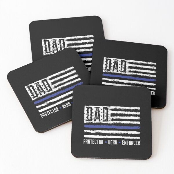 Item preview, Police Officer Dad Protector Hero Enforcer designed and sold by DadJokeDescript.
