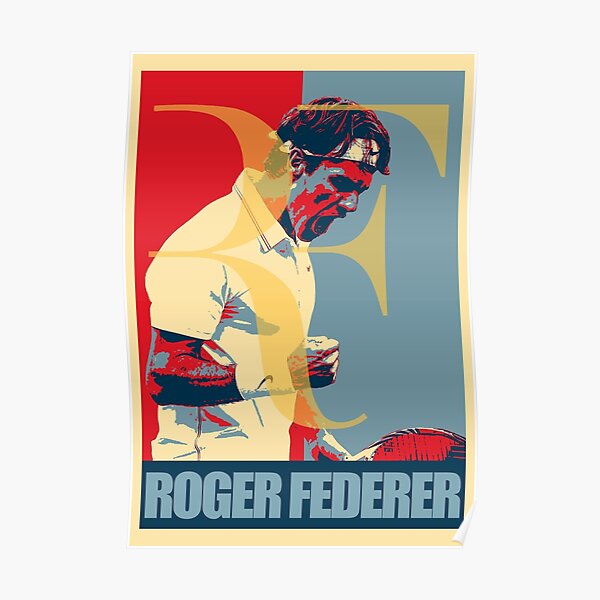 RF Roger Federer Poster