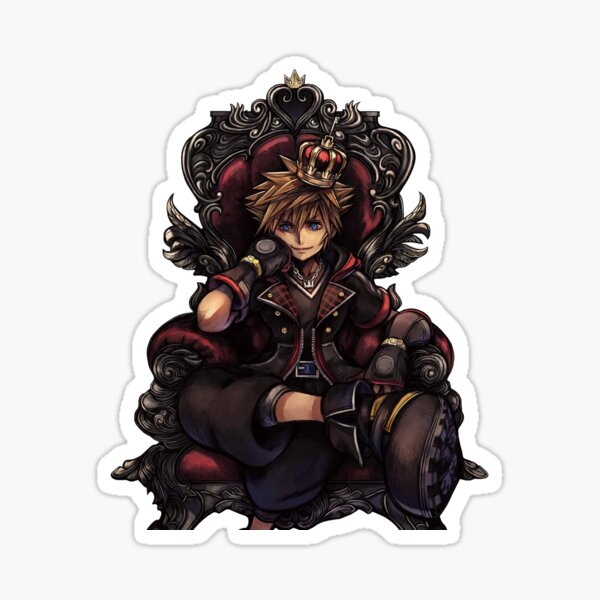 Artikel-Vorschau von Kingdom Hearts 3 Sora auf seinem Thron, designt und verkauft von joseanimates.