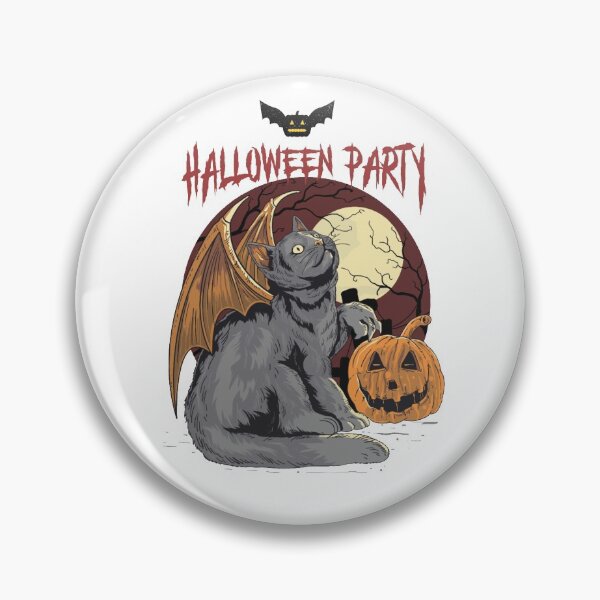 Item preview, Halloween Party Bat Pumpkin And Devil Cat designed and sold by darknessjeff86.