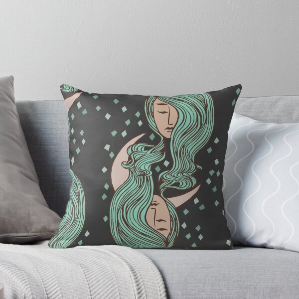 Item preview, Queen Moon Stars Celestial Goddess Art Nouveau designed and sold by Cecilia Mok.