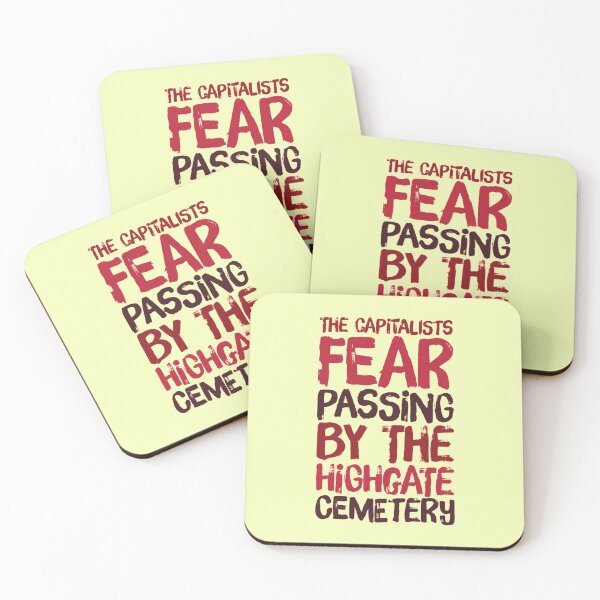 Item preview, The Capitalists Fear Passing By The Highgate Cemetery Design designed and sold by ArqDezines.