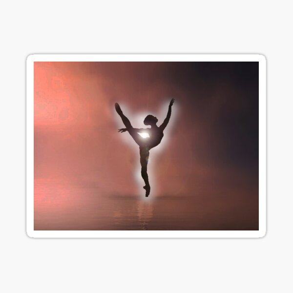 ballet silhouette dancer Sticker