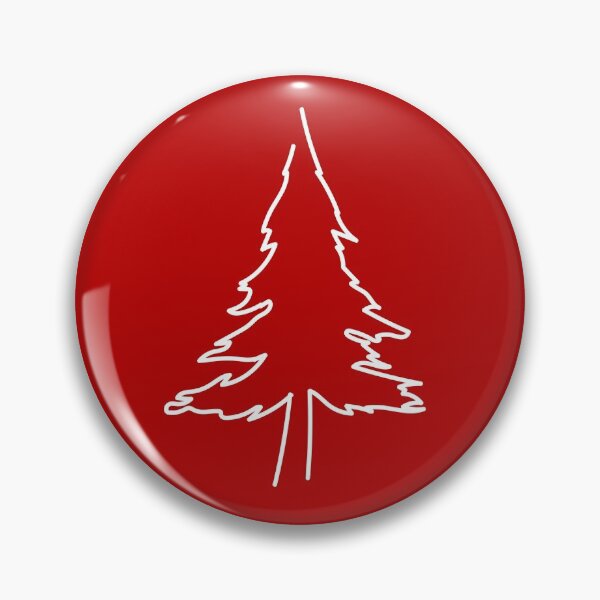 Item preview, White Minimalist Spruce Tree Red Background designed and sold by Tritonn204.