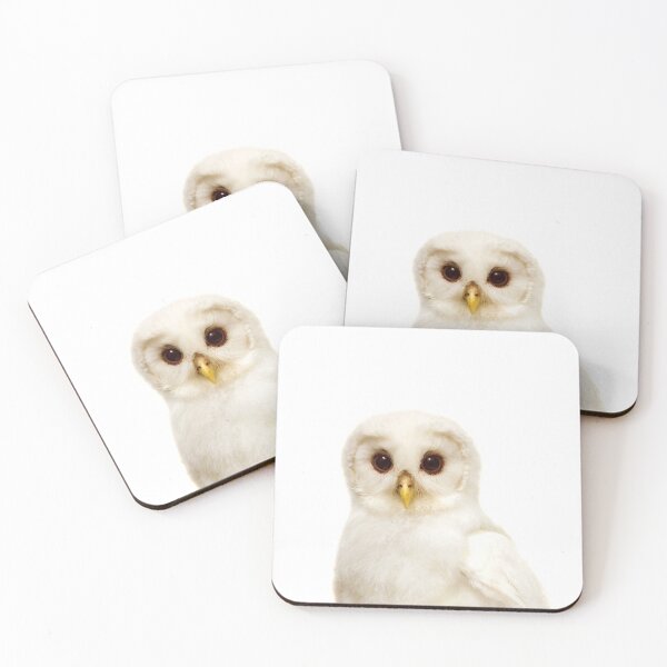 Item preview, White Baby Owl Art Print by Zouzounio Art designed and sold by zouzounioart.