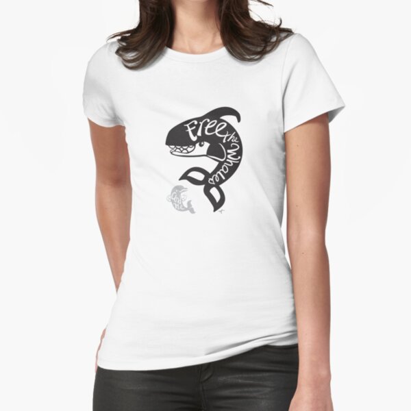 Free the Whales Fitted T-Shirt