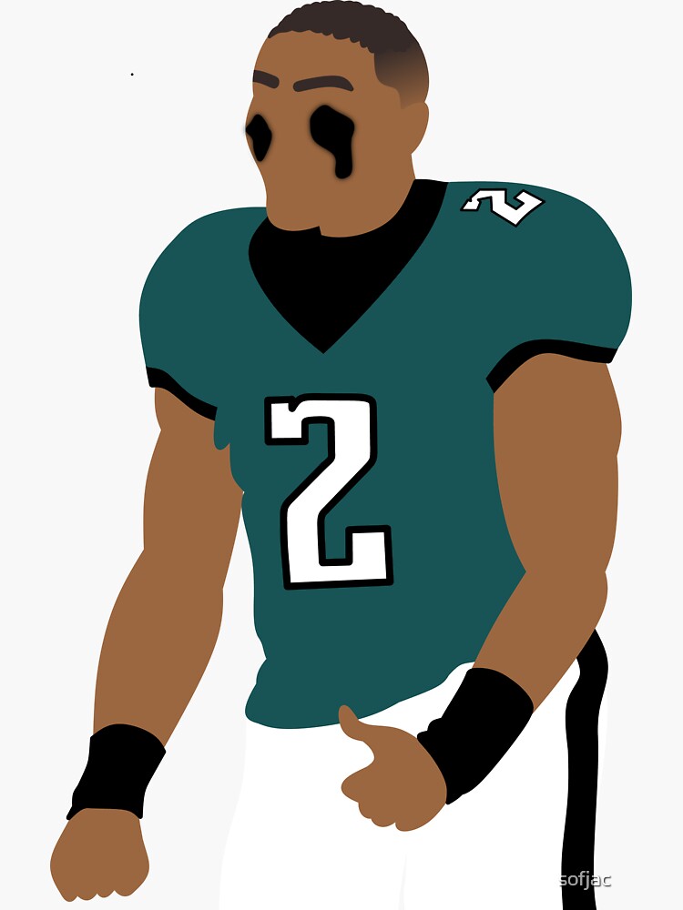 Jalen Hurts Philadelphia Eagles Football Glossy Sticker Vinyl 