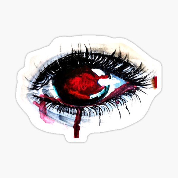 Pegatinas Llorando Sangre Redbubble